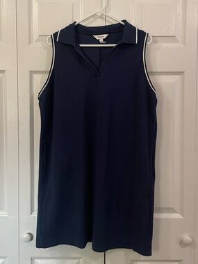 SPANX Sleeveless Collared Sporty Mini Dress Women's Size XL
